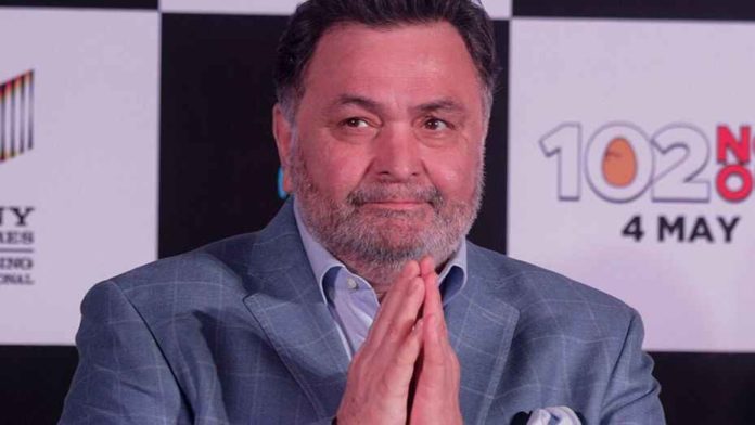 Rishi Kapoor on stage